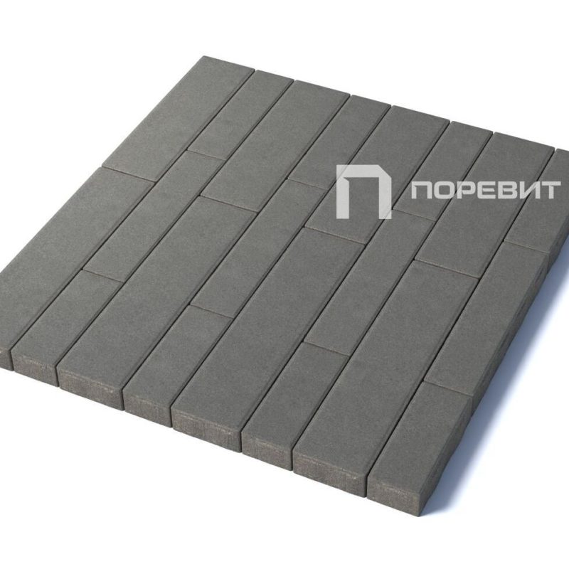Тротуарная плитка Регата, гранит, серый