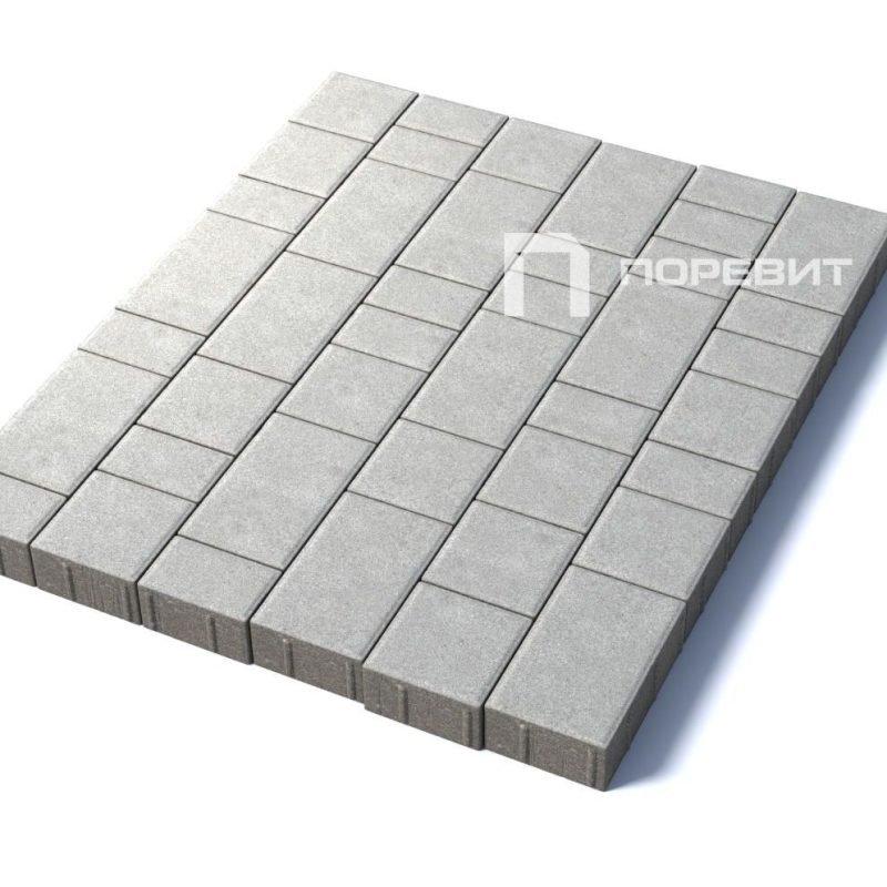 Тротуарная плитка Старый город, белый