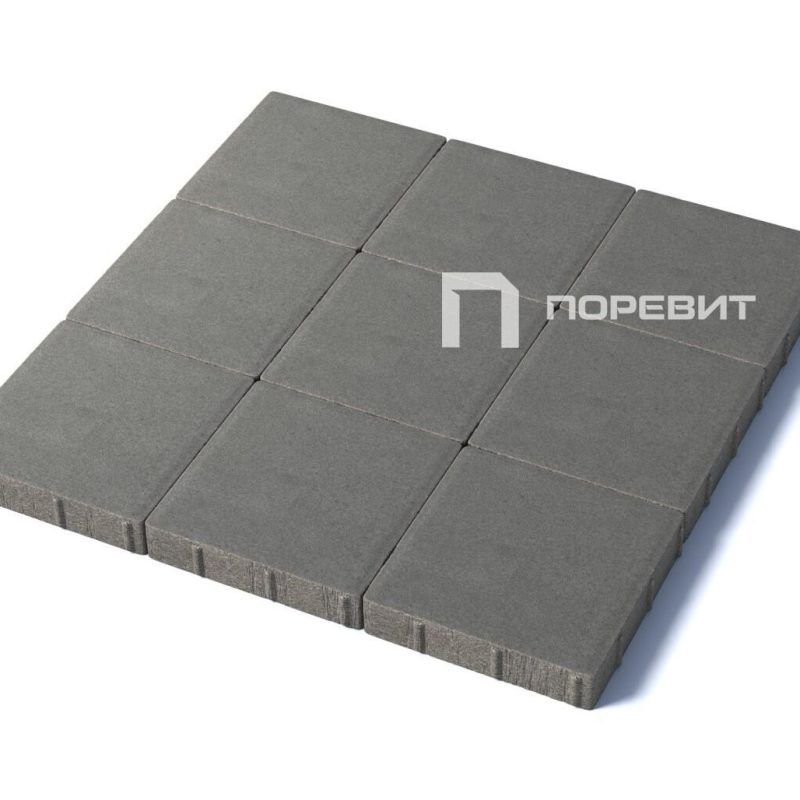 Тротуарная плитка Квадрат 300х300, серый