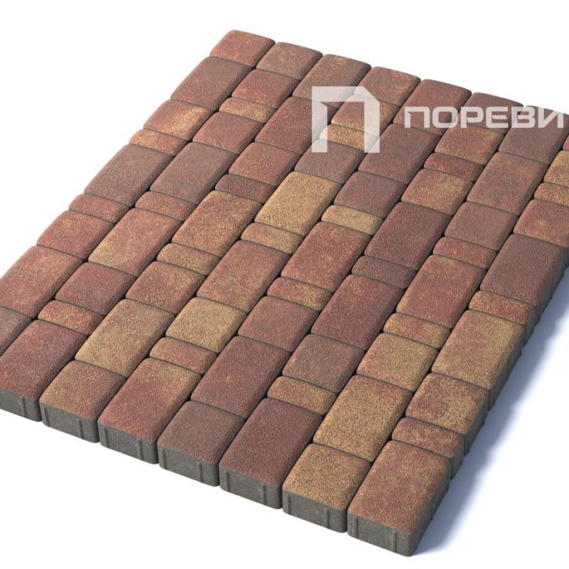 Тротуарная плитка Классико, 40 мм, гранит, Осень