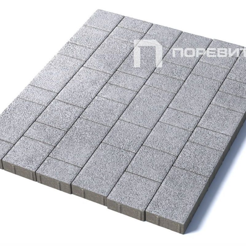 Тротуарная плитка Старый город, гранит, белый