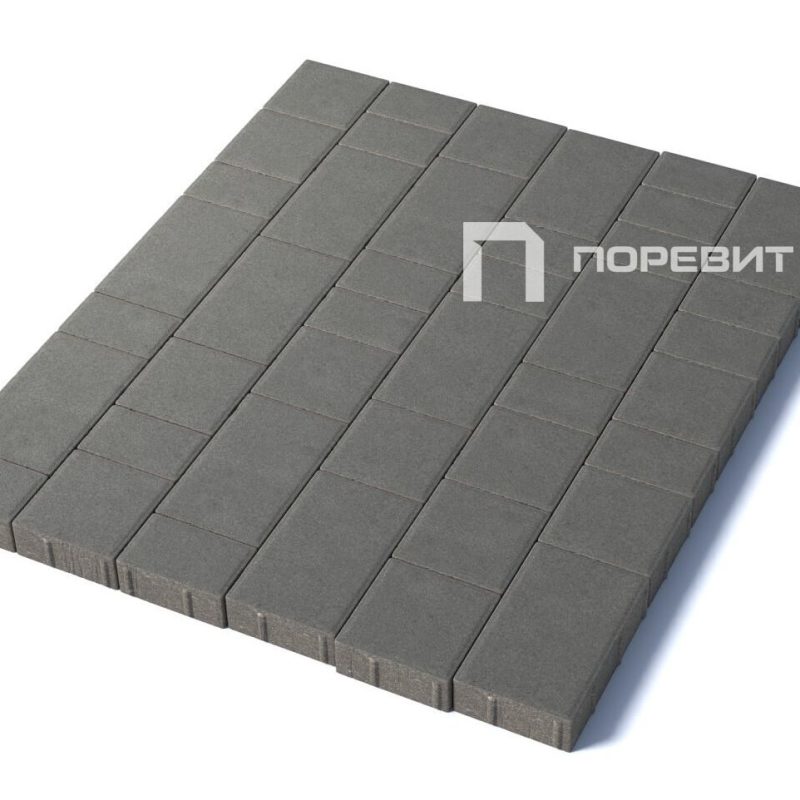 Тротуарная плитка Старый город, 60 мм, серый