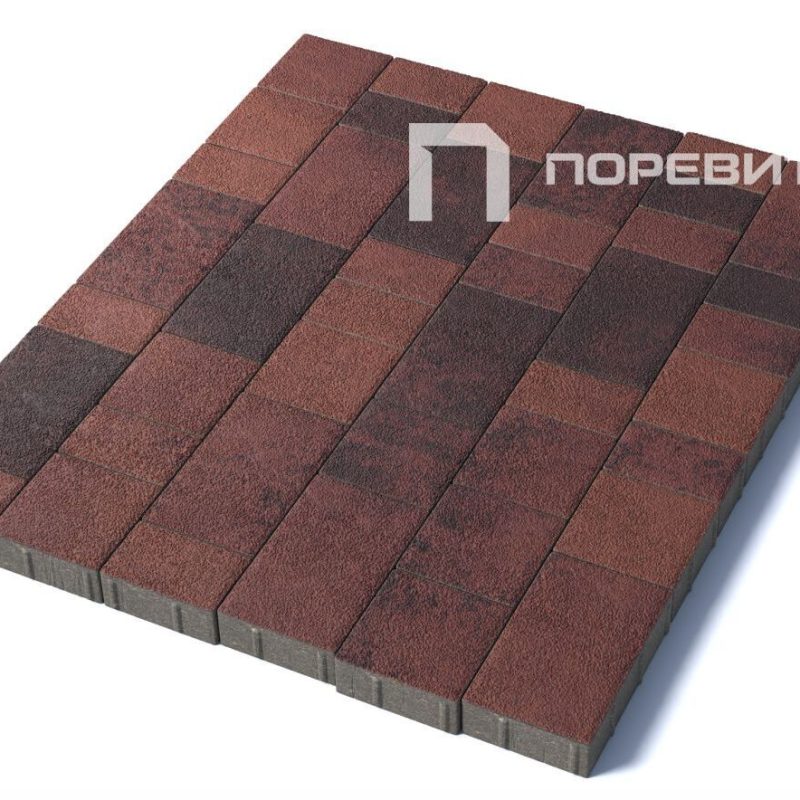 Тротуарная плитка Старый город, 60 мм, гранит, Клинкер