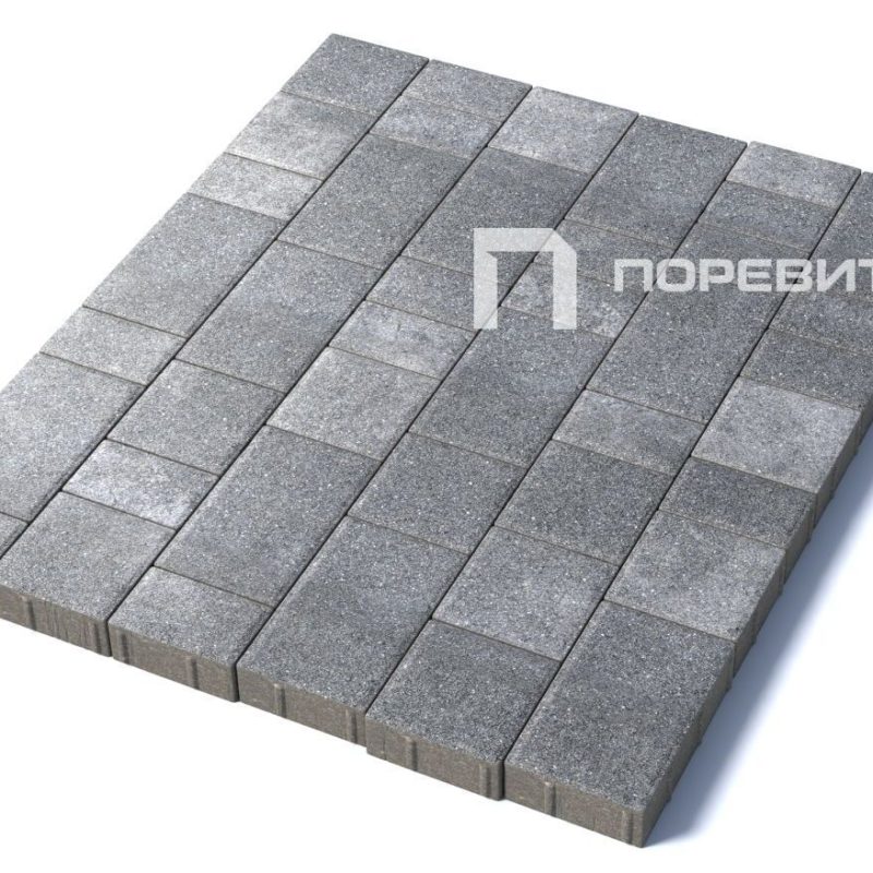 Тротуарная плитка Старый город, 60 мм, Шунгит