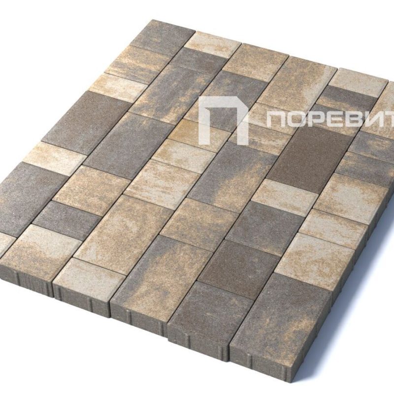 Тротуарная плитка Старый город, 60 мм, Доломит